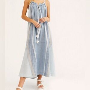 Free People, paradise and back striped maxi dress